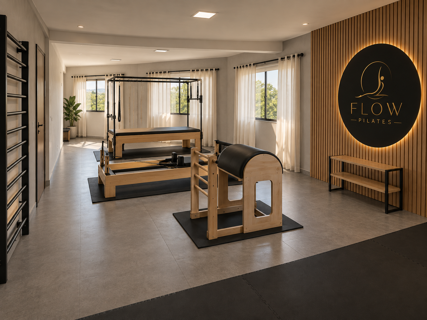 Aparelhos do estúdio Flow Pilates